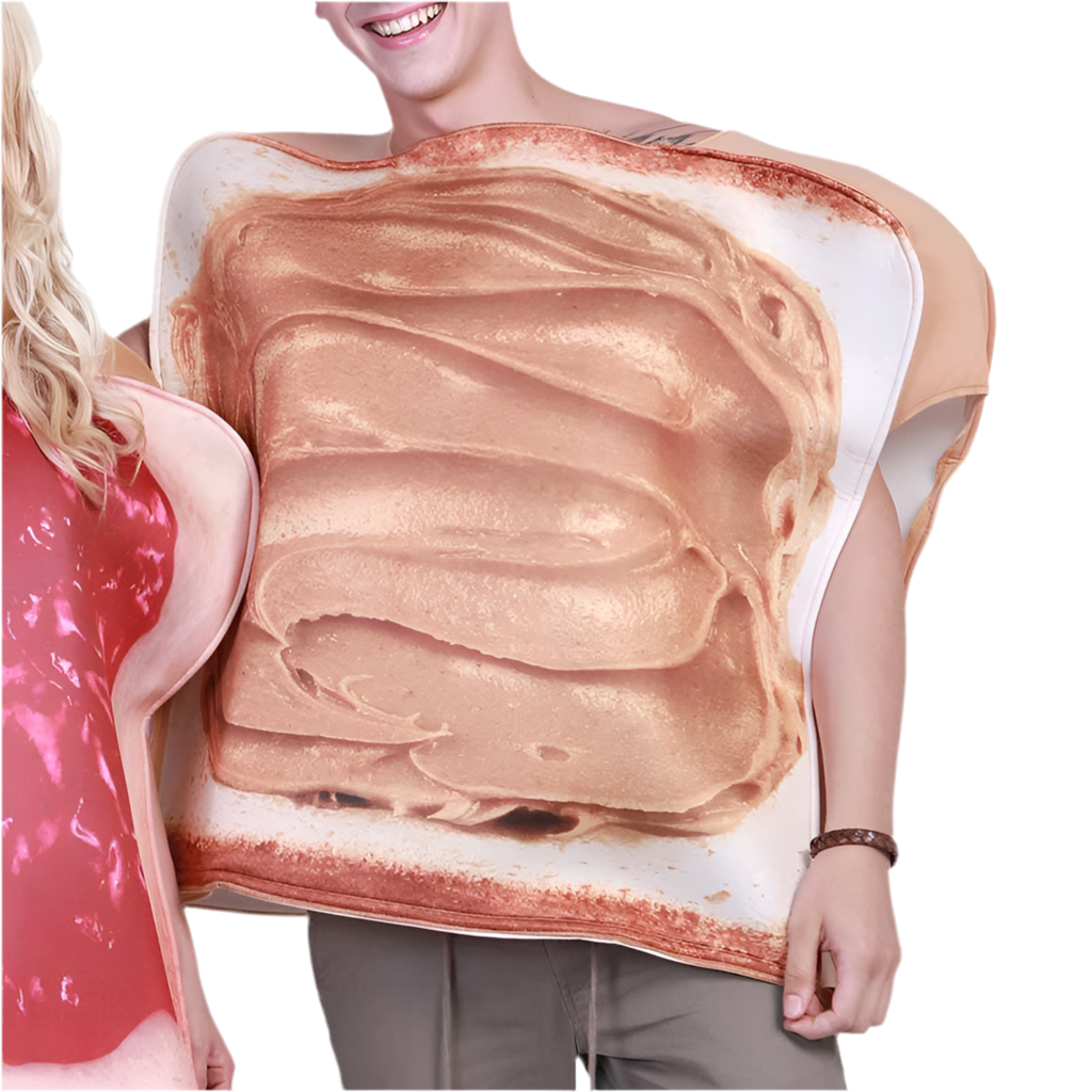 Funny Peanut Butter and Jelly Couple Costume - Perfect for Halloween and Parties