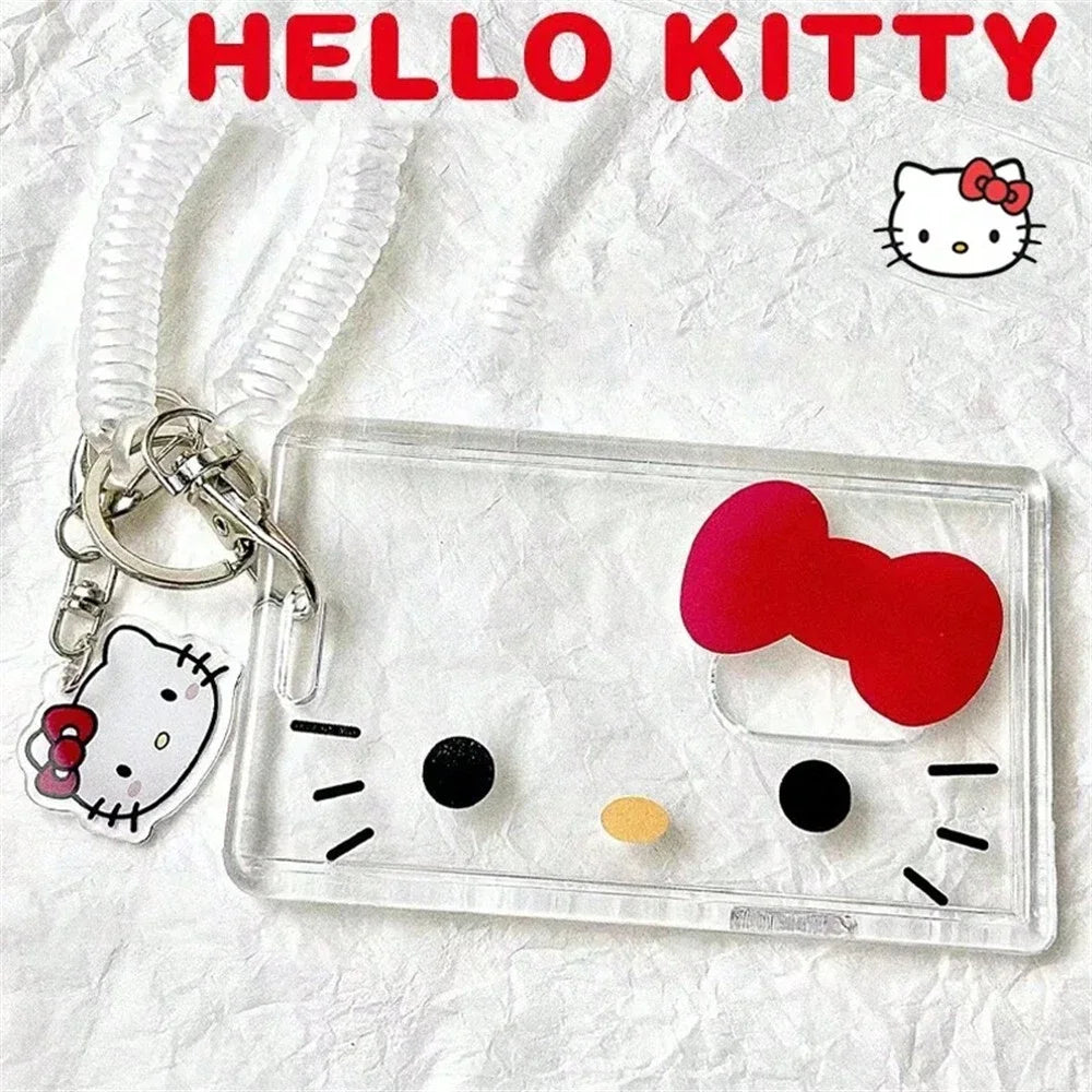 Cute Hello Kitty Badge & Credit Card Holder | Cartoon ID Case