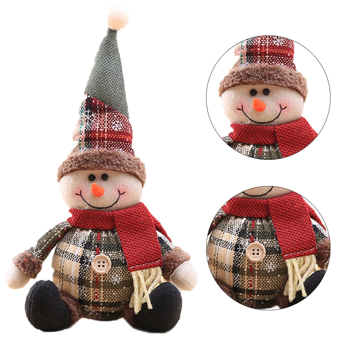 Home Christmas Decorations - Santa Claus Elk Doll for Xmas 2024