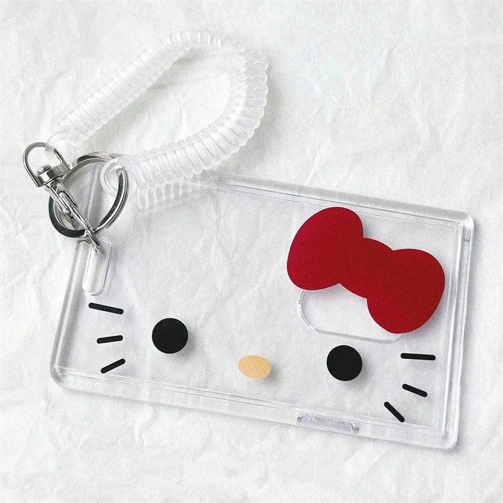 Cute Hello Kitty Badge & Credit Card Holder | Cartoon ID Case