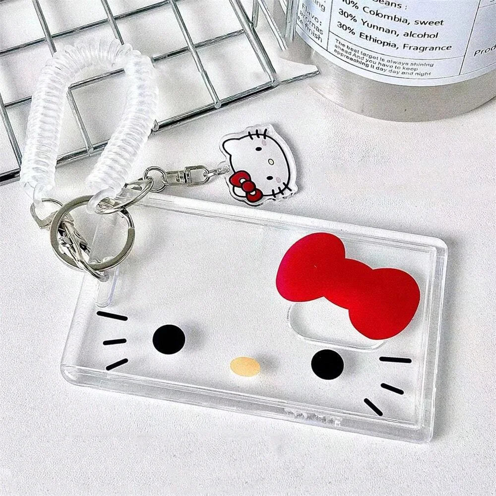 Cute Hello Kitty Badge & Credit Card Holder | Cartoon ID Case