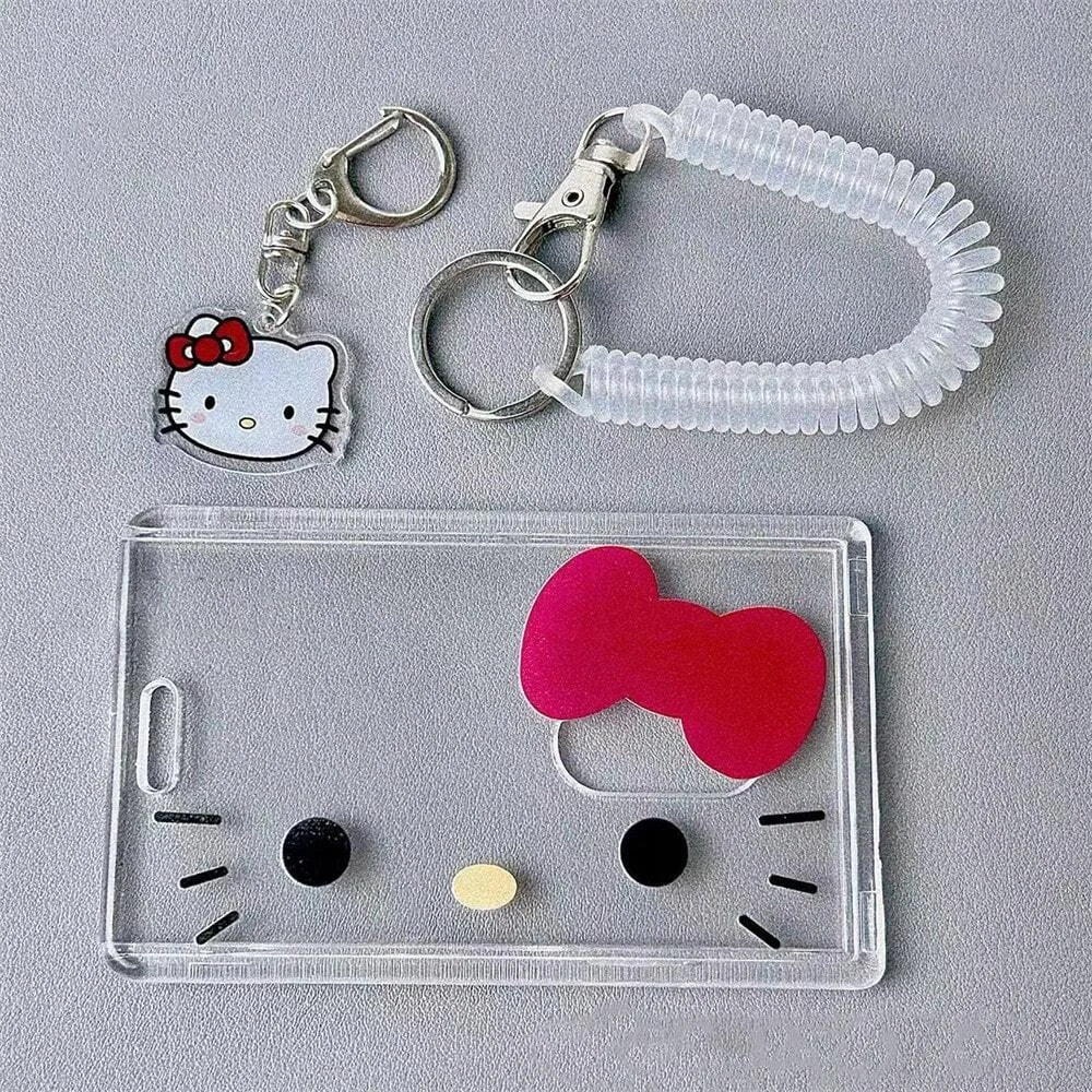 Cute Hello Kitty Badge & Credit Card Holder | Cartoon ID Case