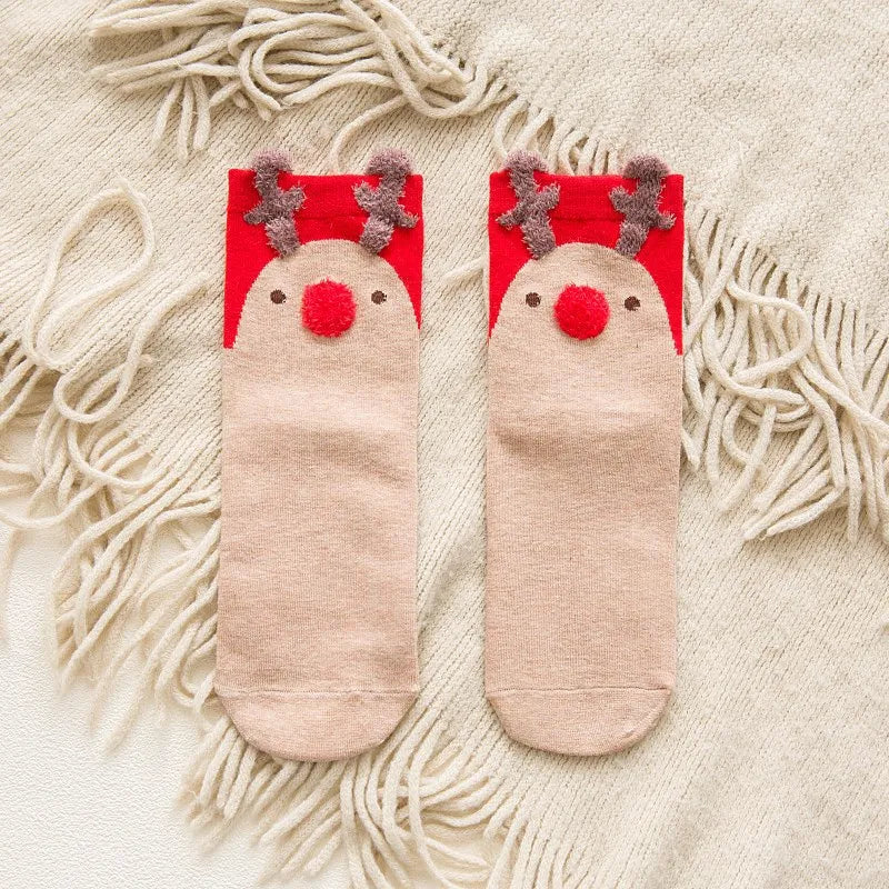 Xmas Cartoon Socks Ornaments - Perfect for Tree Decoration