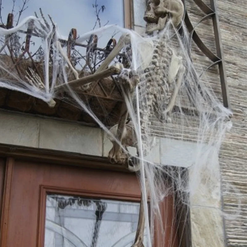 Cotton Thread Spider Webs | Transform Your Home into a Haunted Space