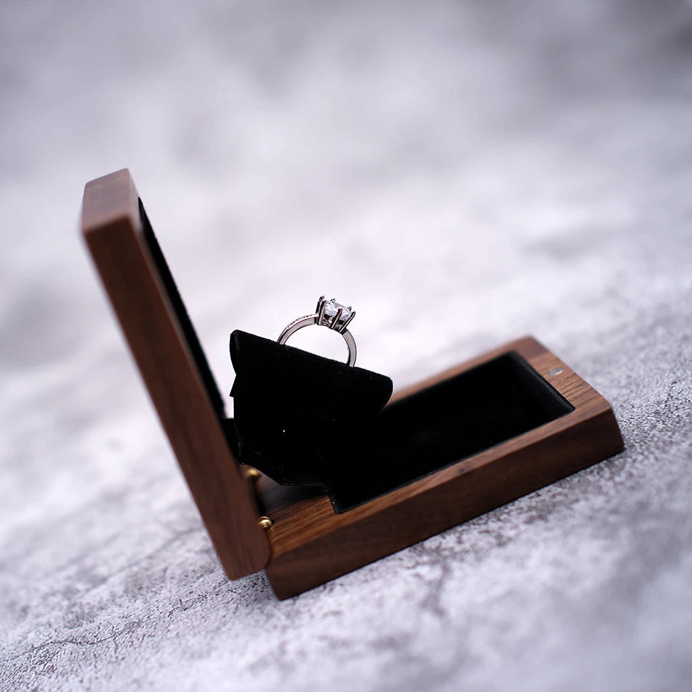 Personalized Proposal Ring Box - Custom Name Jewelry Storage