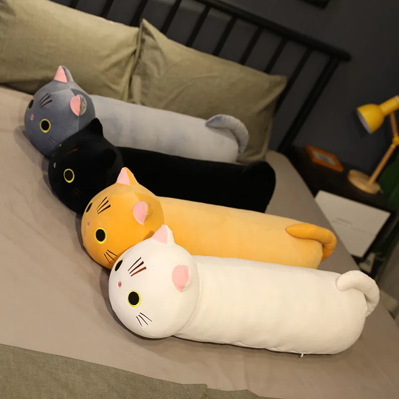 Soft Sweet Cat Plush Toy - Cute Cartoon Pillow for Kids & Babies