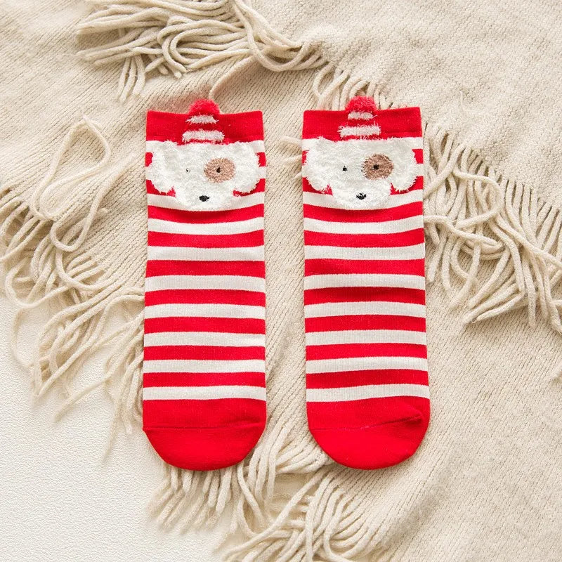 Xmas Cartoon Socks Ornaments - Perfect for Tree Decoration