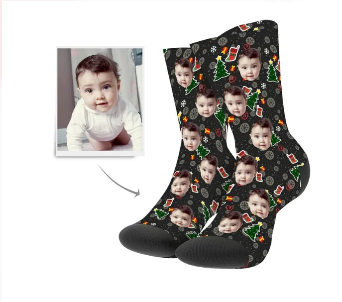 Customized Lover Face Socks - Memorable Christmas Present