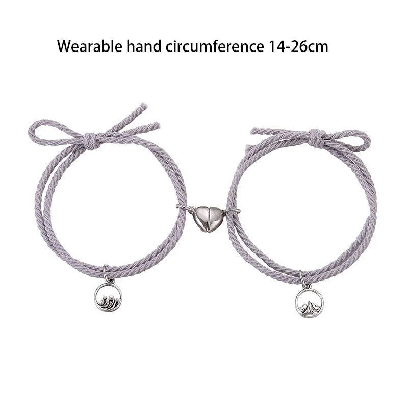 Long Distance Relationship Magnetic Bracelets | Ideal Matching Gift for Lovers