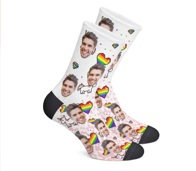 Customized Lover Face Socks - Memorable Christmas Present