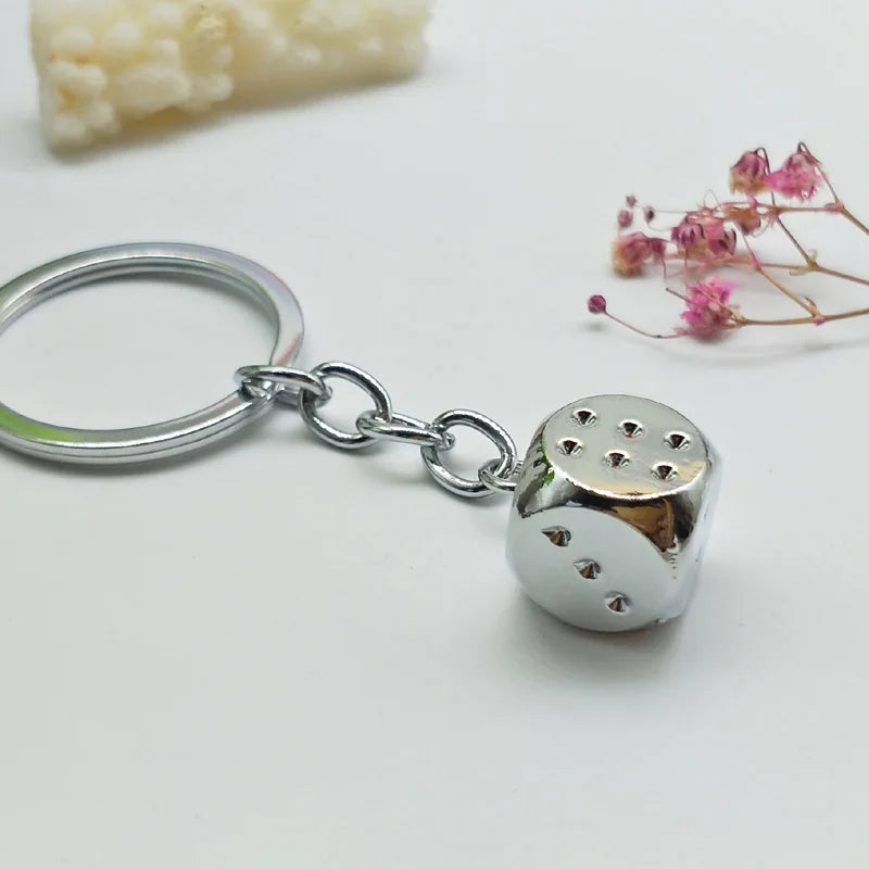 New Metal Dice and Guitar Key Chains | Fun Accessories for Every Lifestyle