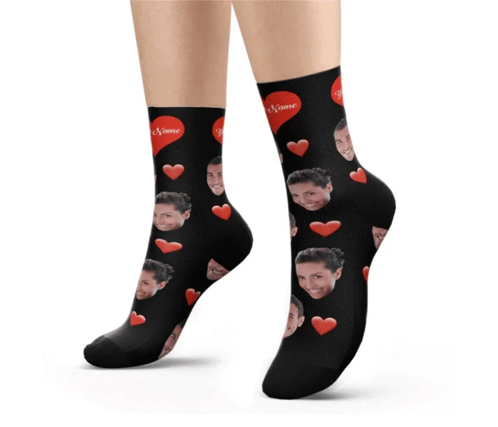 Customized Lover Face Socks - Memorable Christmas Present