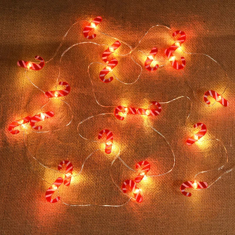 Santa Claus Snowflake LED Lights - Christmas Tree Ornaments for 2024