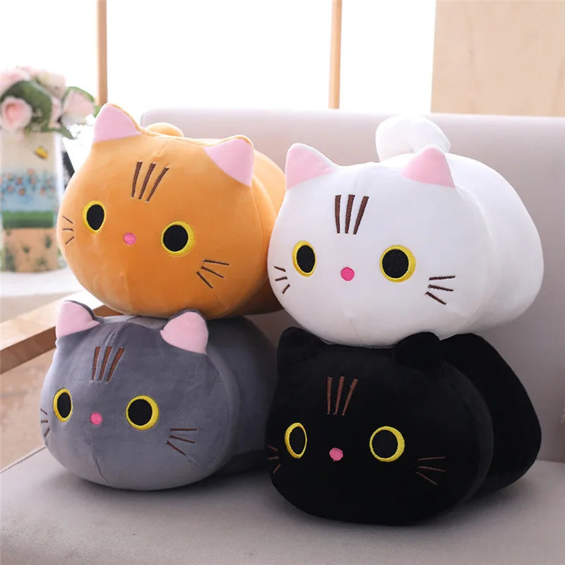 Soft Sweet Cat Plush Toy - Cute Cartoon Pillow for Kids & Babies