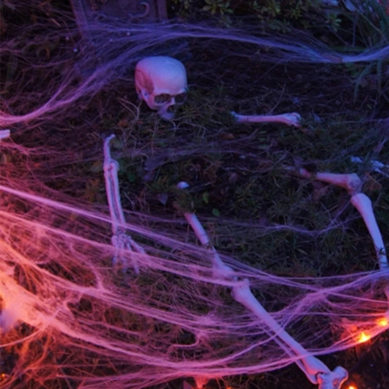 Cotton Thread Spider Webs | Transform Your Home into a Haunted Space