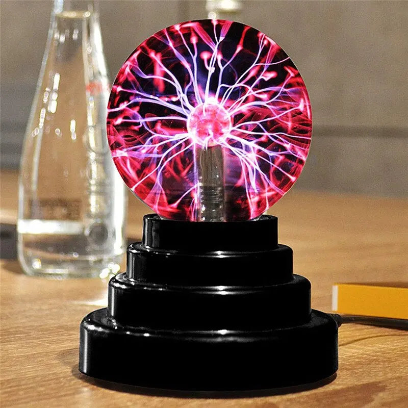 Colorful Plasma Ball Lamp - Engaging Touch Sensitive Night Light for Kids