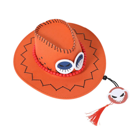 New Arrival Luffy Ace Cosplay Hat | Perfect for Halloween & Carnivals