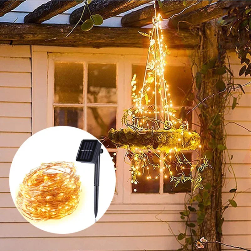 Outdoor LED Solar Fairy String Lights – Perfect for Garden & Holiday Decor