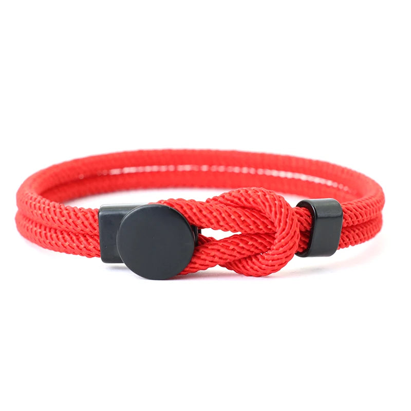 Adjustable Men's Bracelet | Lucky Red Thread for Good Fortune