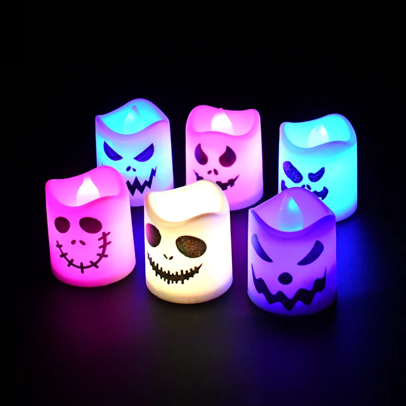 Halloween LED Ghost Candle Set | Perfect for Home Bar Decoration