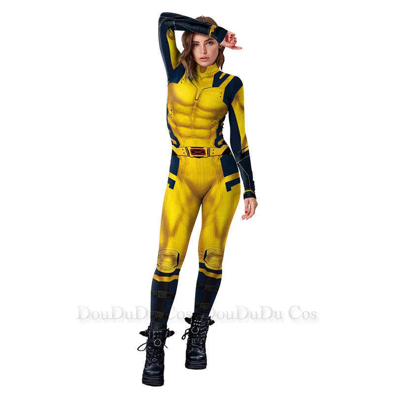 Deadpool Cosplay Jumpsuit for Men and Women - Perfect Halloween Costume