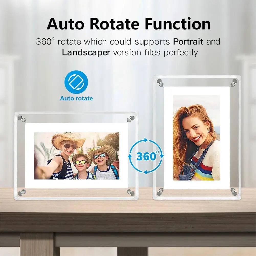 Motion Video Plexiglass Digital Photo Frame - Cutest Gift Ever