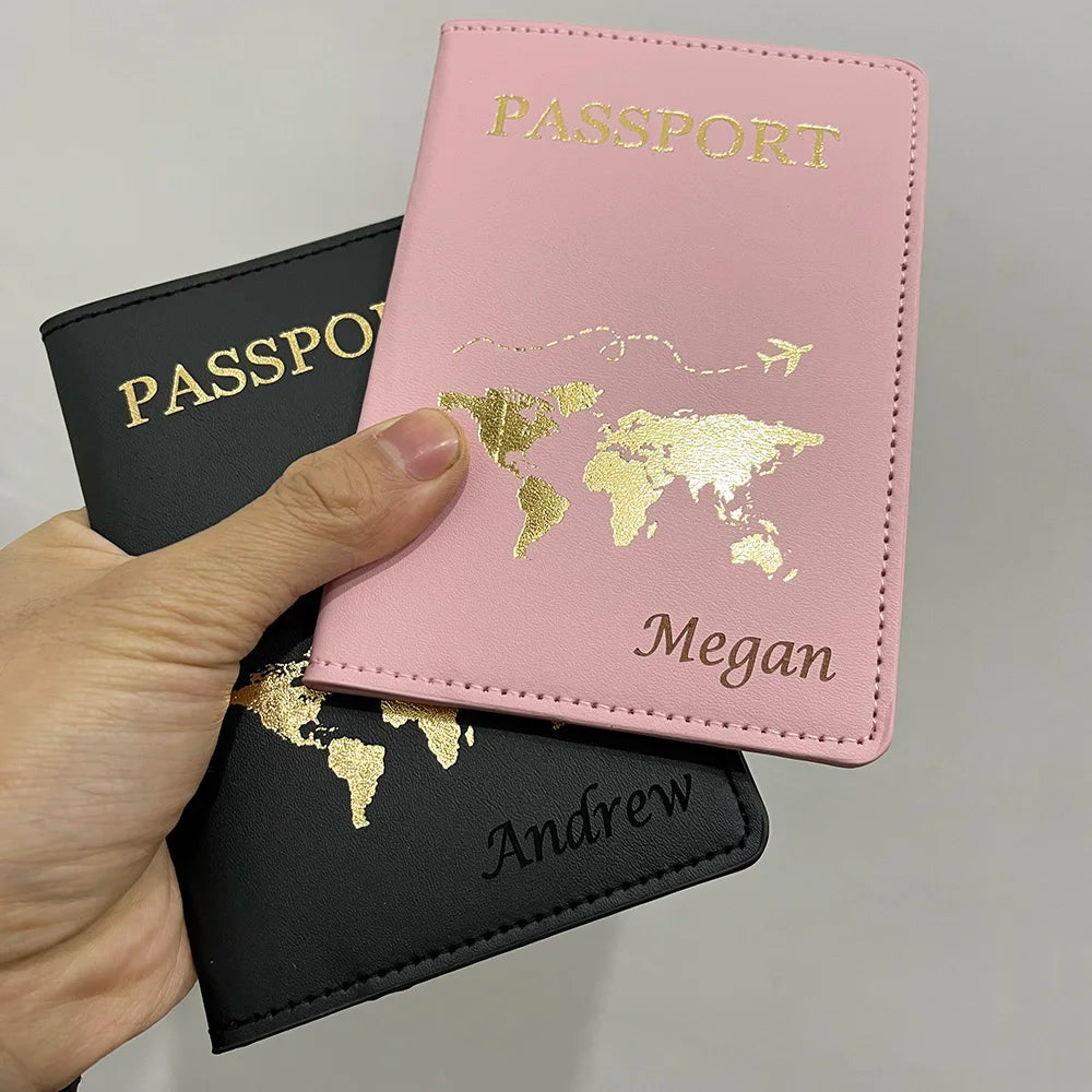 Personalized Couple Passport Covers - His & Hers Travel Essentials