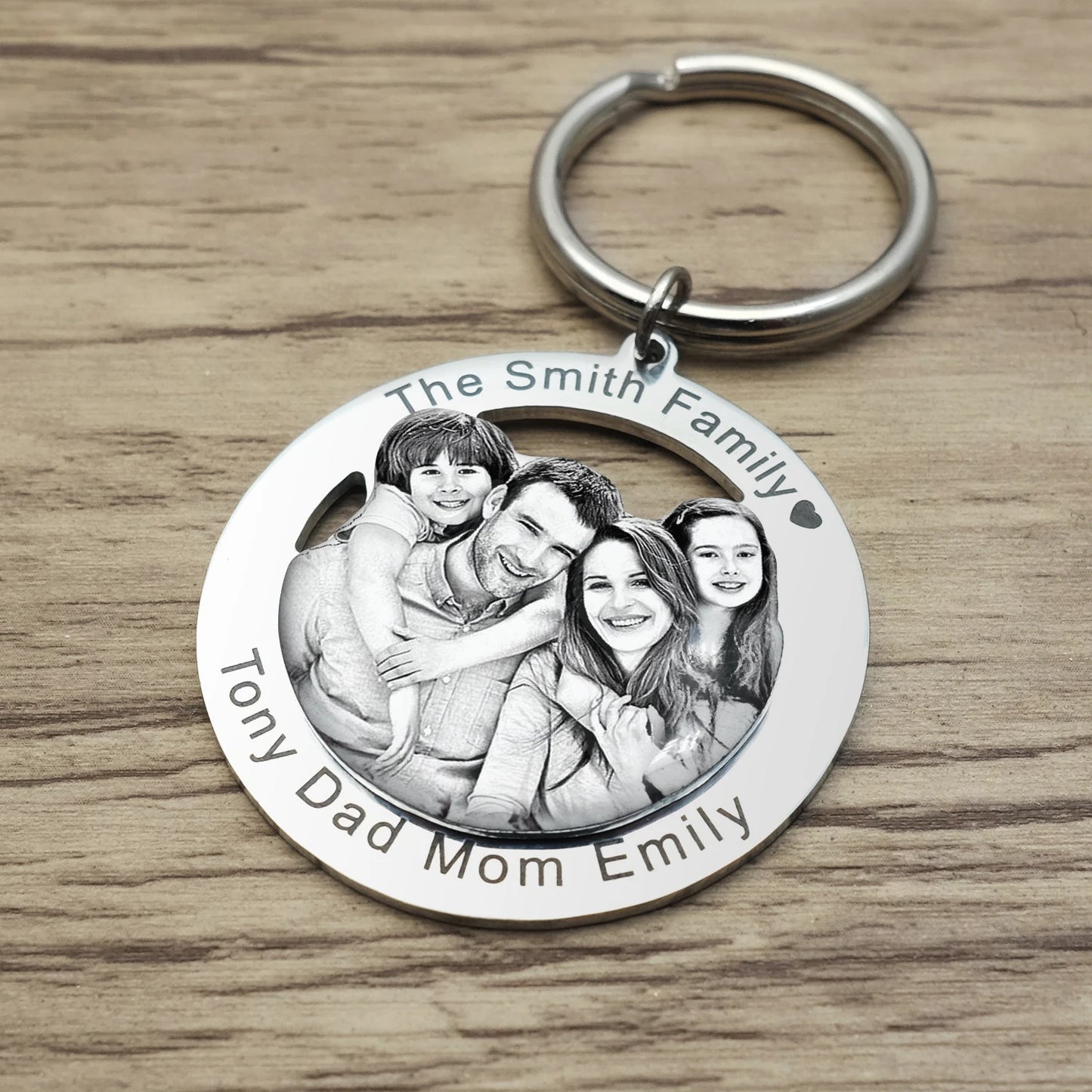 Engraved Photo Keyring | Thoughtful Gift for Loved Ones