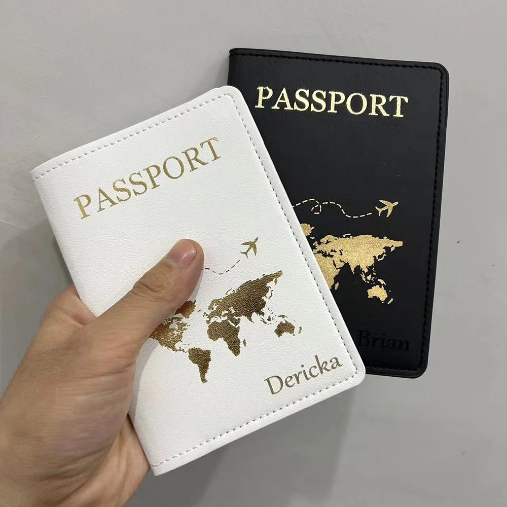 Personalized Couple Passport Covers - His & Hers Travel Essentials