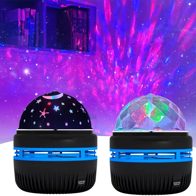 Mini Party Lamp USB LED Nightlights – Colorful Galaxy Projector for Home