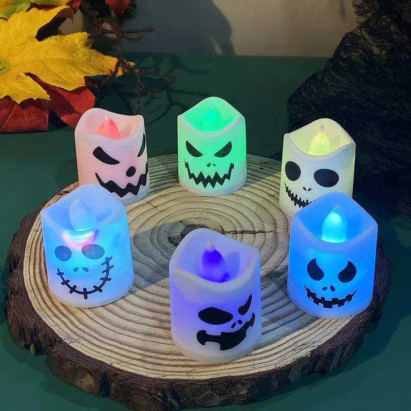 Halloween LED Ghost Candle Set | Perfect for Home Bar Decoration