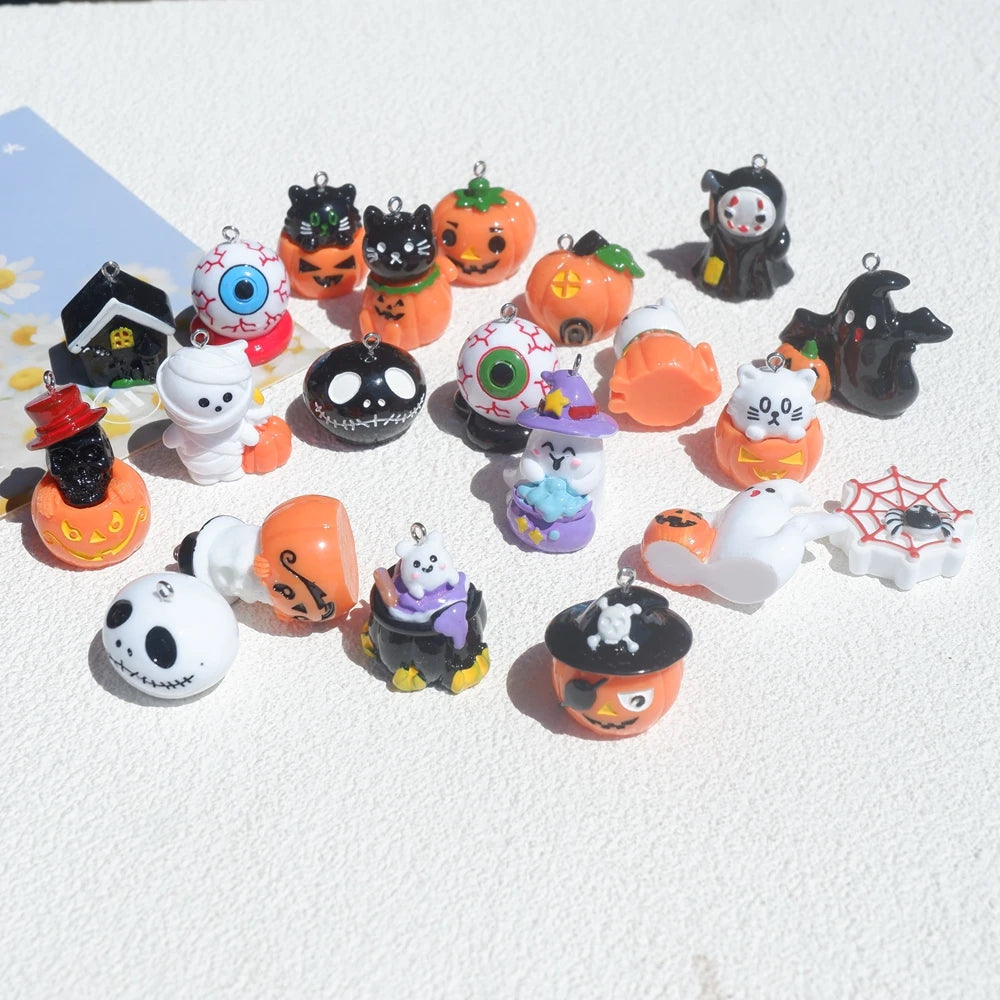 Halloween Charms Set - DIY Jewelry Making Accessories