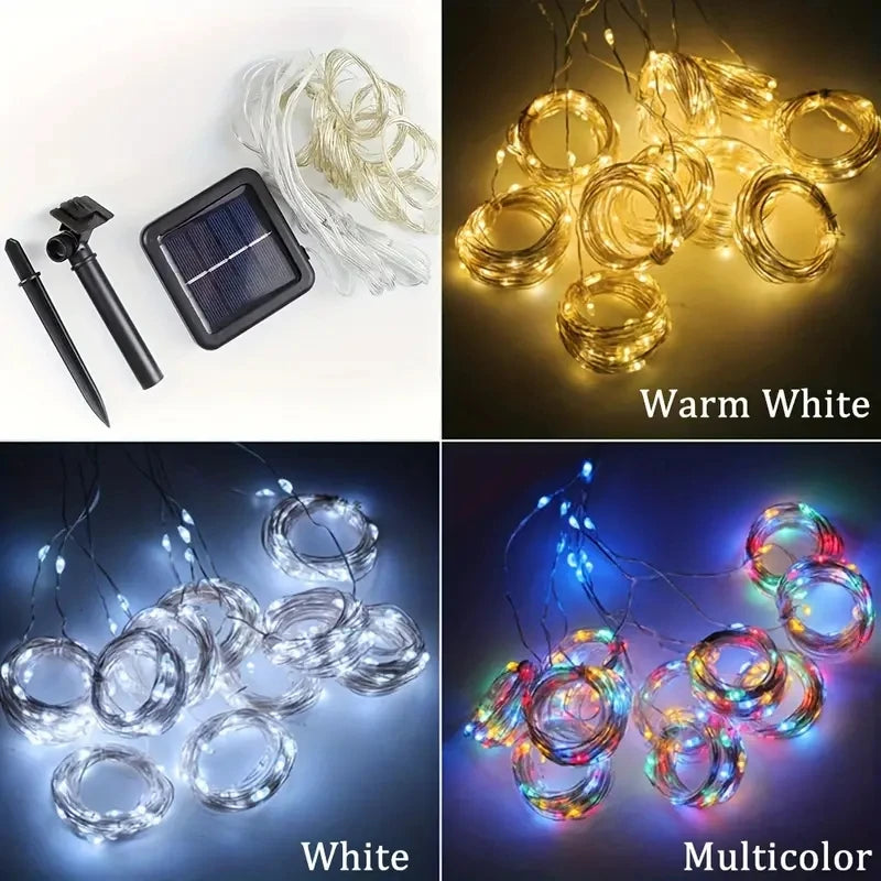 Waterproof Solar Fairy Lights - Transform Your Outdoor Decor with Curtain String Lights