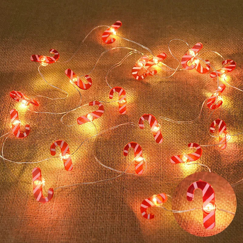 Santa Claus Snowflake LED Lights - Christmas Tree Ornaments for 2024