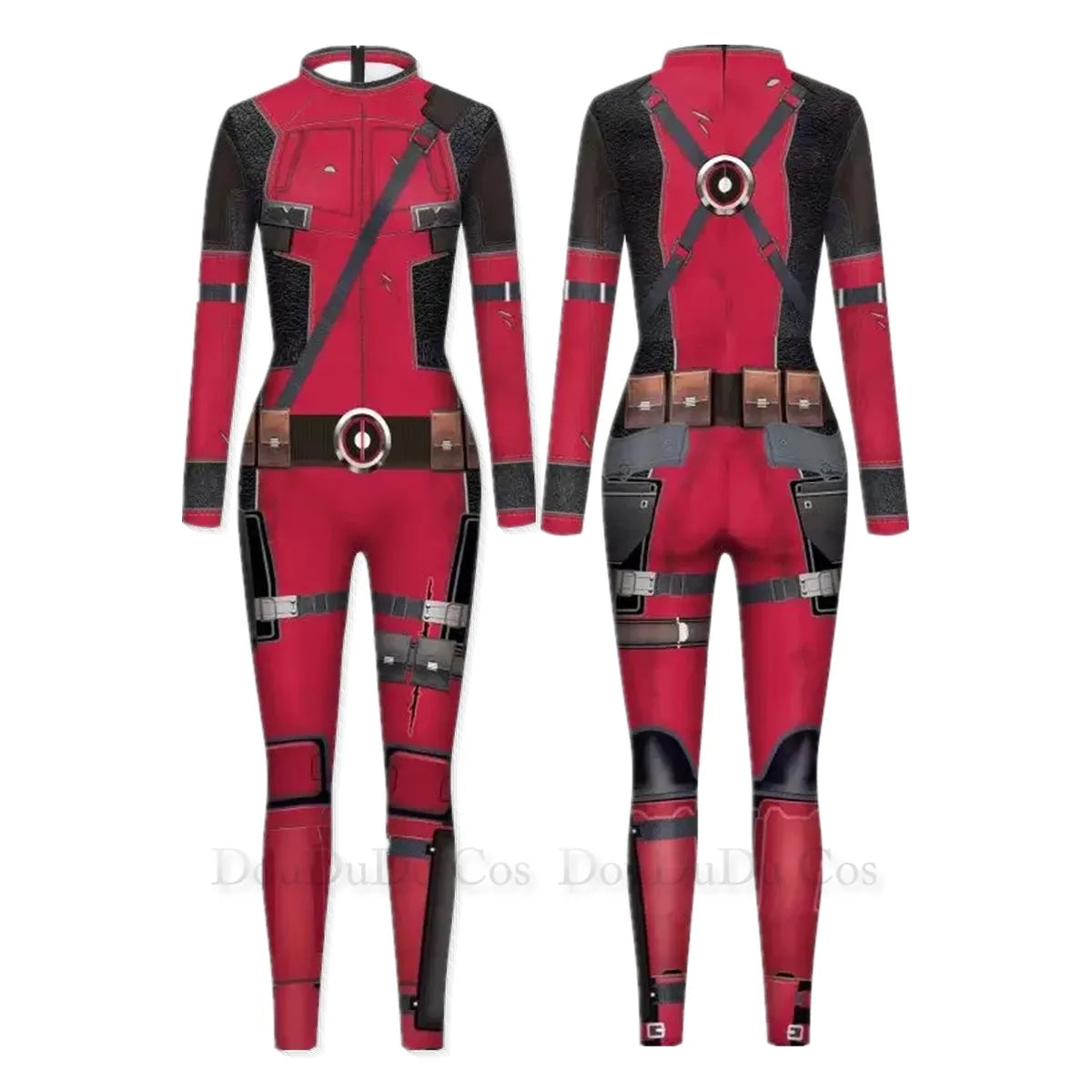 Deadpool Cosplay Jumpsuit for Men and Women - Perfect Halloween Costume