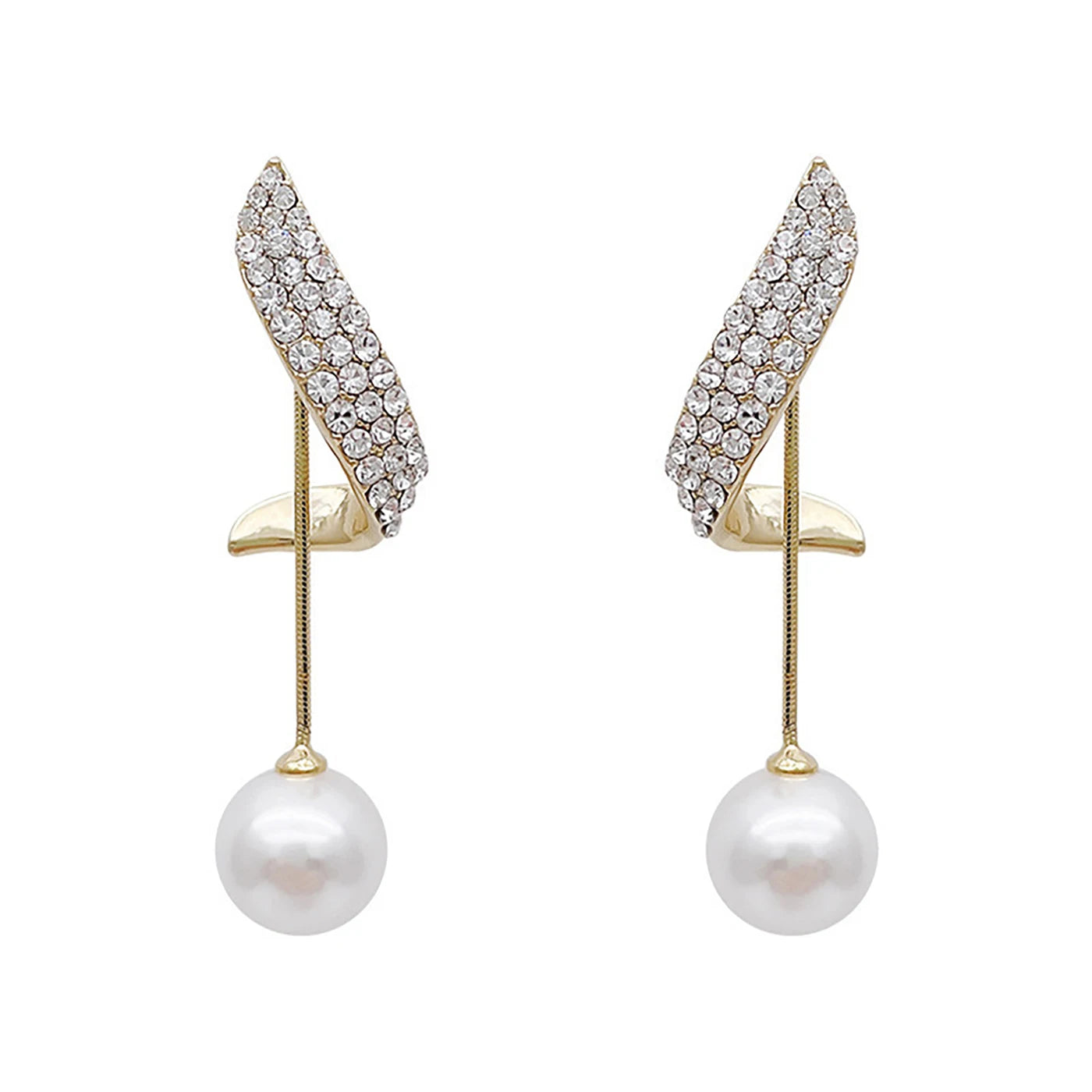 Stylish Pearl Tassel Earrings - Elegant Jewelry for Travel & Events