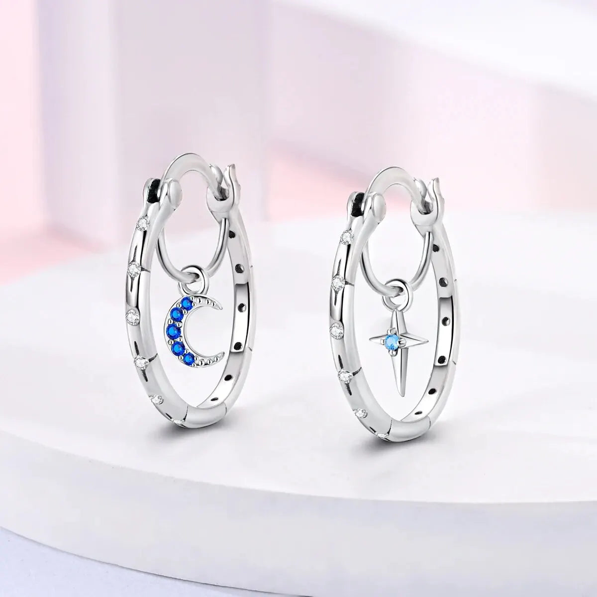 Trendy Silver Plated Hoop Earrings - Women’s Fashion Jewelry for Any Occasion