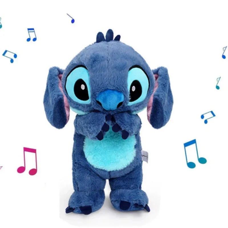 Stitch Doll Toys | Baby Breathing Bear Plush with Soothing Music and Light