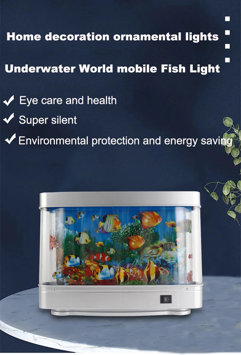 Artificial Tropical Fish Tank Night Light - Kids' Room Decor and Gift Idea