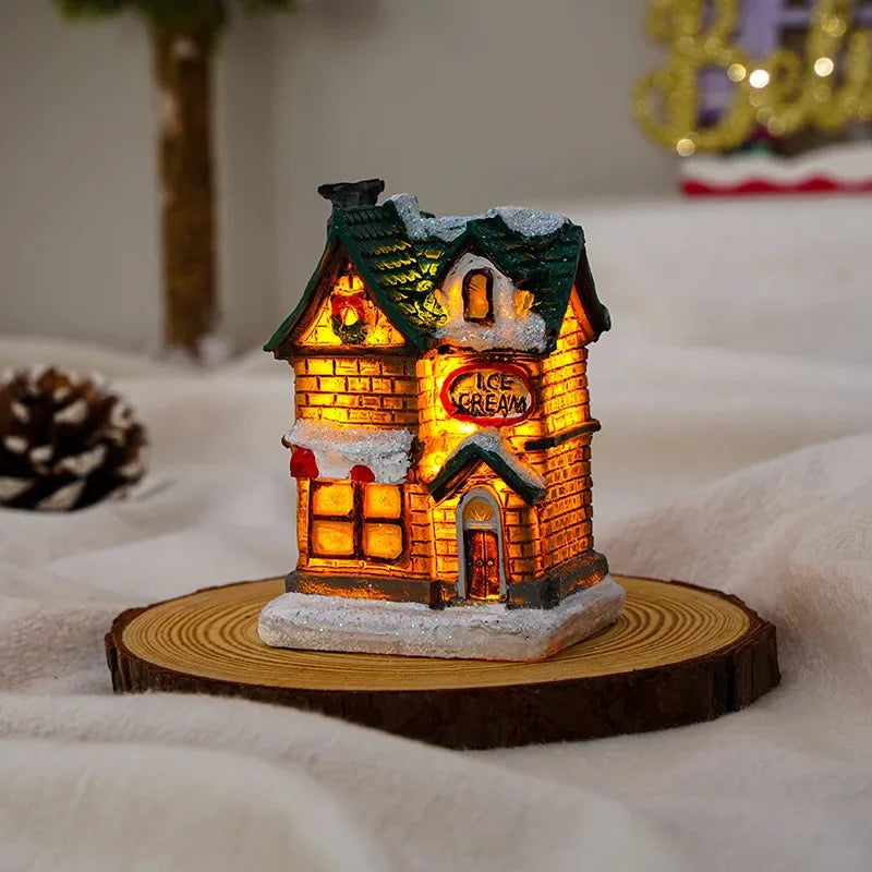 Festive Snowman & Santa LED Light - Unique Holiday Cabin Decor