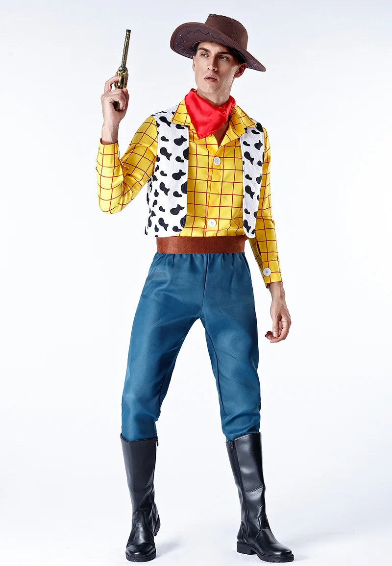 Sheriff Woody Toy Story Cosplay Costume for Adults - Full Set for Halloween and Parties