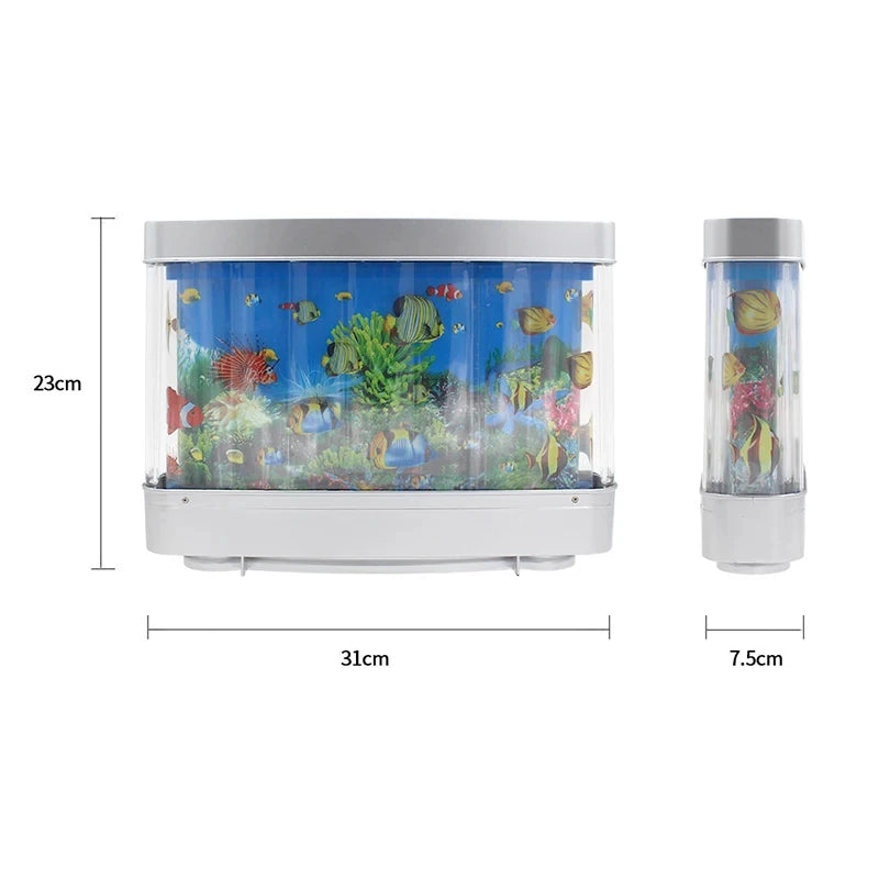 Artificial Tropical Fish Tank Night Light - Kids' Room Decor and Gift Idea