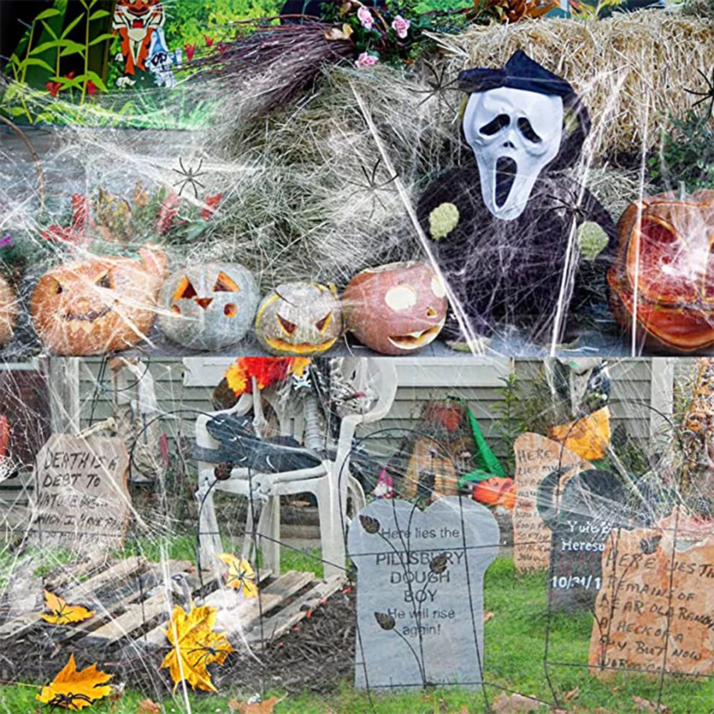 Halloween Artificial Spider Web | Spooky Party & Home Decoration