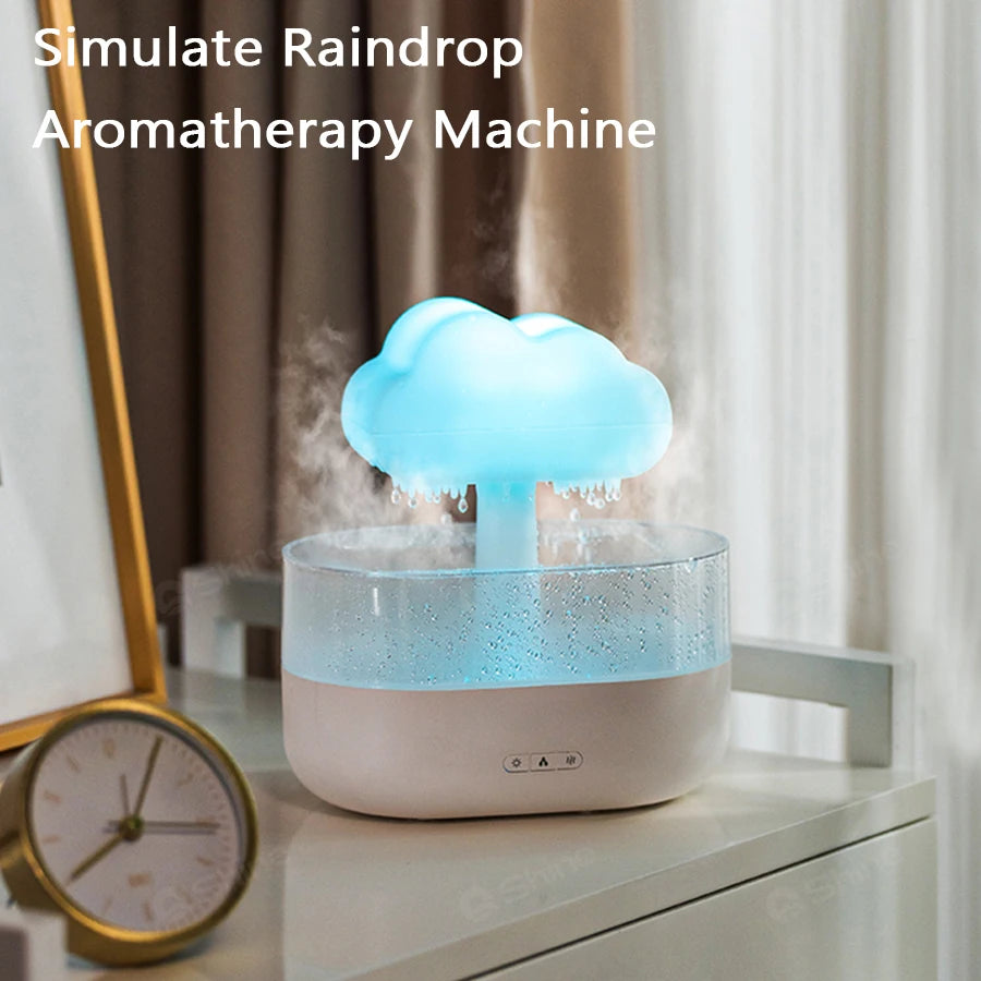 Rain Cloud Humidifier | Raindrop H2O Air Humidifier | Essential Oil Aroma Diffuser for Home Aromatherapy