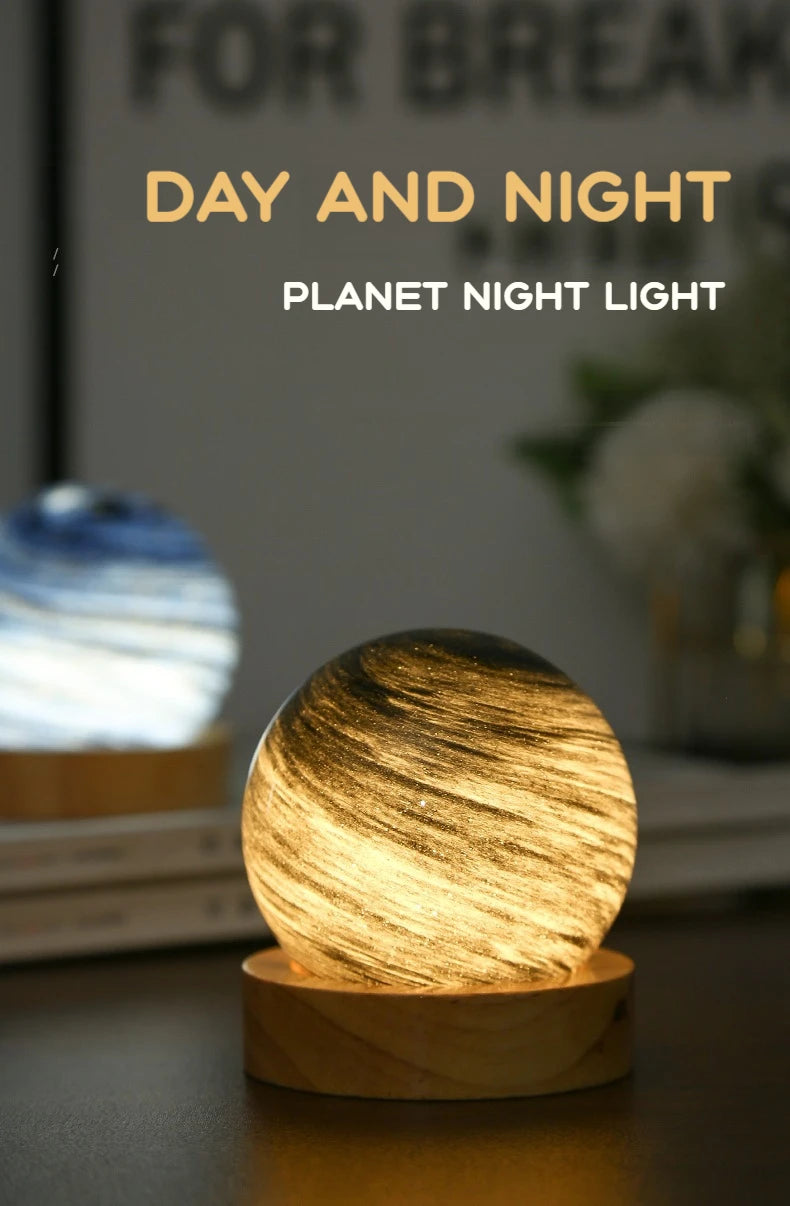 Unique 3D Moon Lamp with Wooden Stand – Ideal for Birthdays, Christmas, and Special Occasions