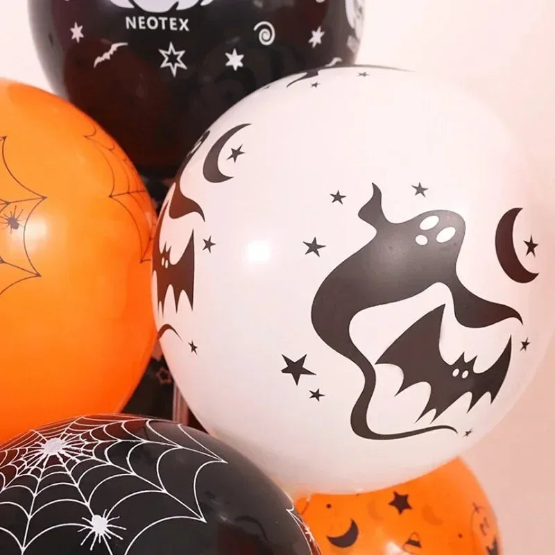 Scary Orange Pumpkin Smile Balloons | Halloween Party Decorations