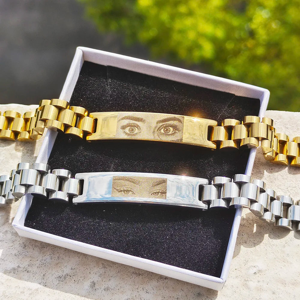 Personalized Eyes Photo Bracelet | Perfect Gift for Couples