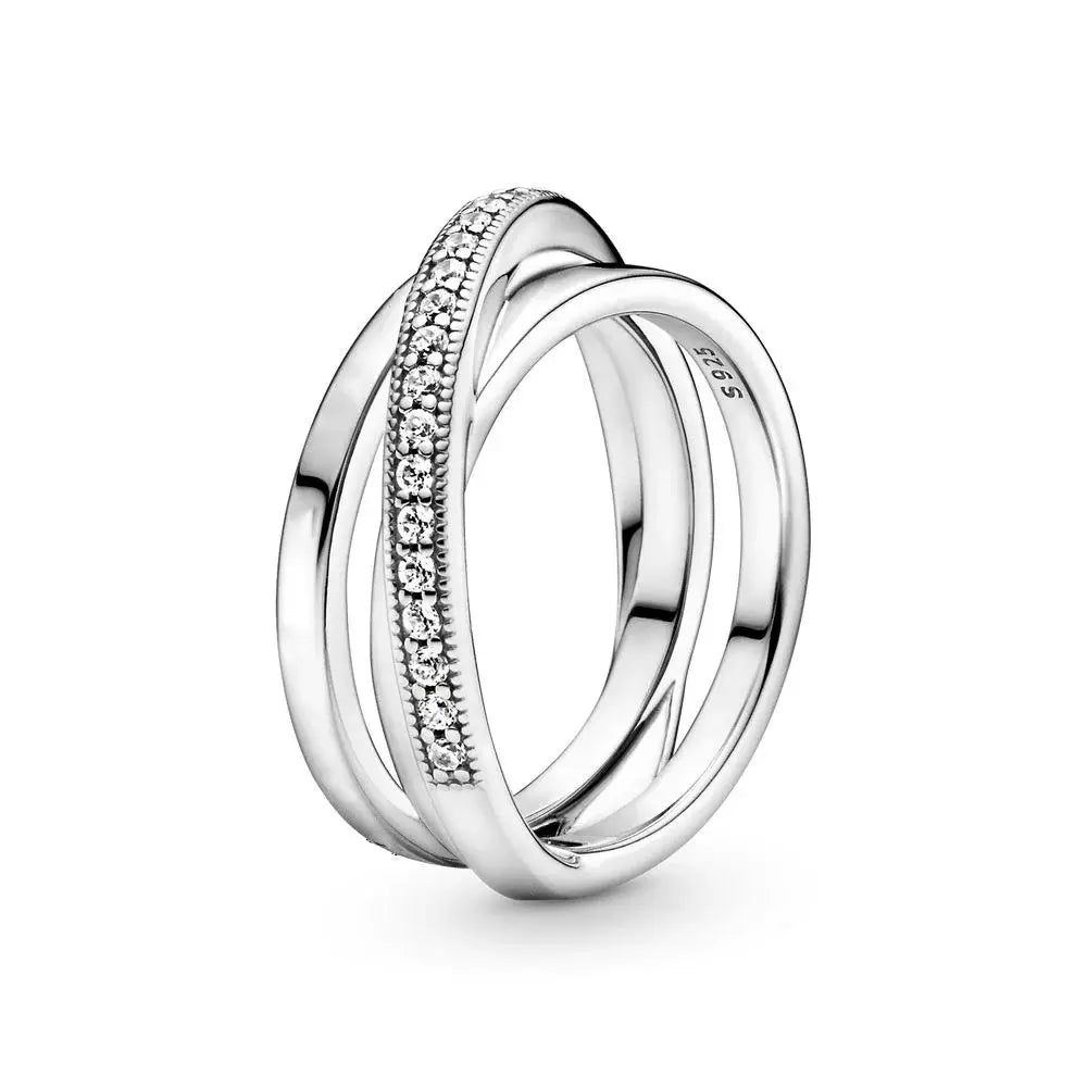 Sparkling Promise Rings - Stackable Wedding Rings for Women’s Party Jewelry