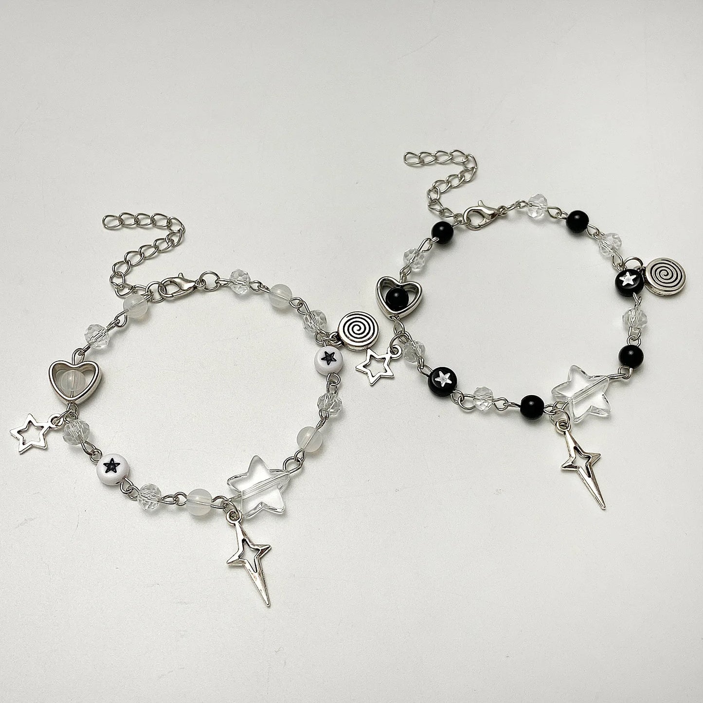 Love Heart Star Beaded Bracelets | Unique Gift for Him and Her