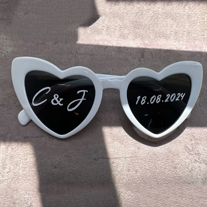 Personalized Sunglasses with Names & Dates - Wedding Party Favors